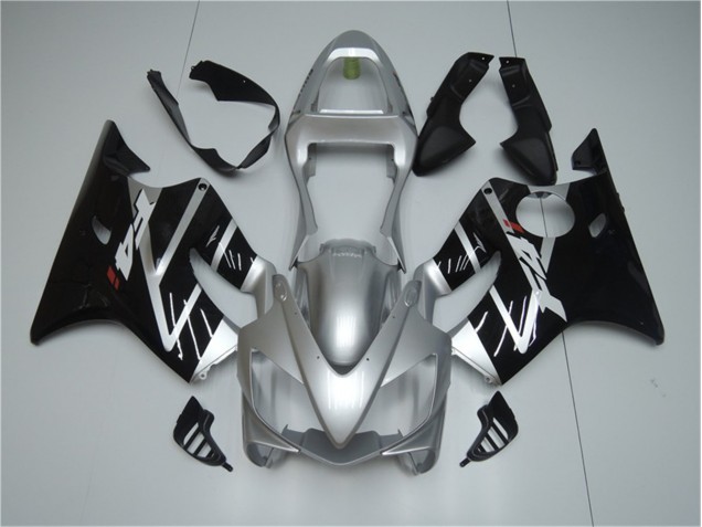 Silber Schwarz Honda CBR 600 F4i 2001-2003 Motorrad Verkleidungen