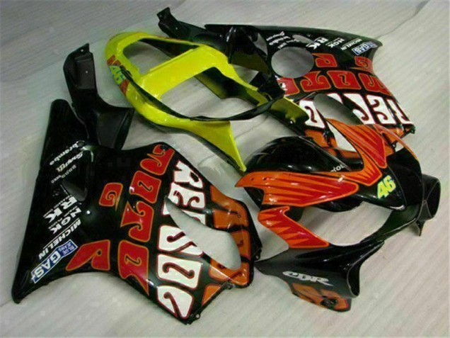 Orange Schwarz Honda CBR 600 F4i 2001-2003 Motorrad Verkleidungen Orange Schwarz Honda CBR 600 F4i 2001-2003 Motorrad Verkleidungen