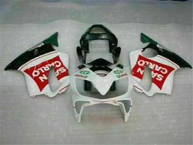 Rot Weiß Schwarz San Carlo Honda CBR 600 F4i 2001-2003 Motorrad Verkleidungen