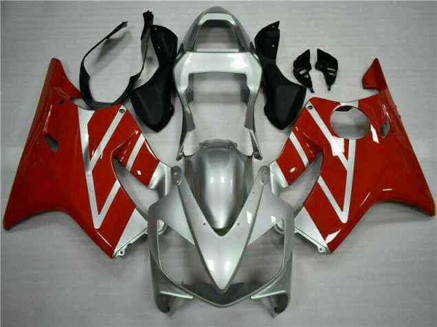 Rot Silber Honda CBR 600 F4i 2001-2003 Motorrad Vollverkleidung Rot Silber Honda CBR 600 F4i 2001-2003 Motorrad Vollverkleidung