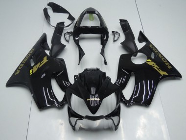 Schwarz Gold Honda CBR 600 F4i 2001-2003 Motorrad Verkleidungen