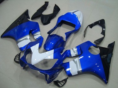 Weiß Blau Schwarz Honda CBR 600 F4i 2001-2003 Motorrad Verkleidungen