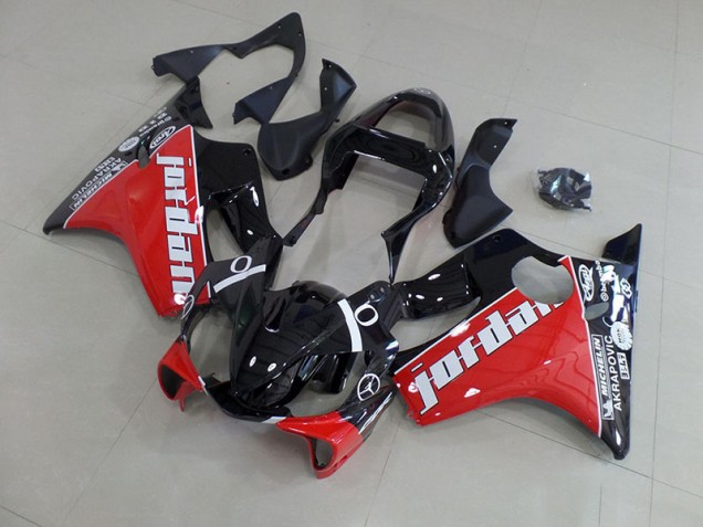 Rot Jordan Honda CBR 600 F4i 2001-2003 Motorrad Verkleidungen Rot Jordan Honda CBR 600 F4i 2001-2003 Motorrad Verkleidungen