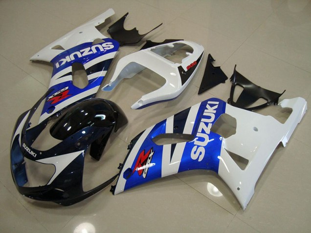 Blau Weiß Suzuki GSXR 750 K1 K2 K3 2001-2003 Motorrad Verkleidung Blau Weiß Suzuki GSXR 750 K1 K2 K3 2001-2003 Motorrad Verkleidung