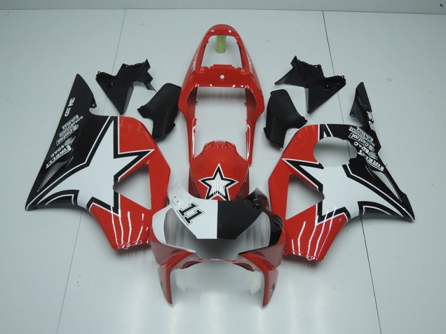 Schwarz Roter Stern Honda CBR 900 RR 954 2002-2003 Motorrad Verkleidungen