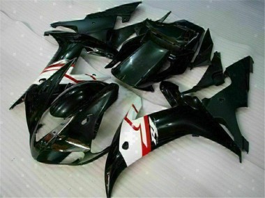 Schwarz Yamaha R1 2002-2003 Motorrad Verkleidungen Komplett Sets