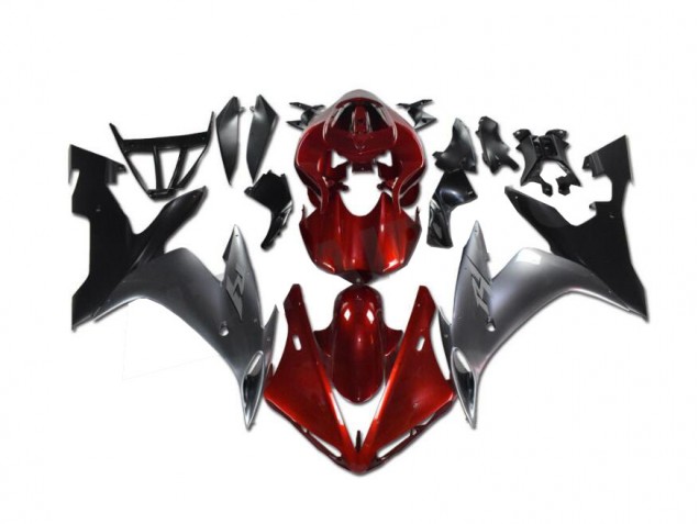 Rot Grau Schwarz Yamaha R1 2002-2003 Motorrad Verkleidungen