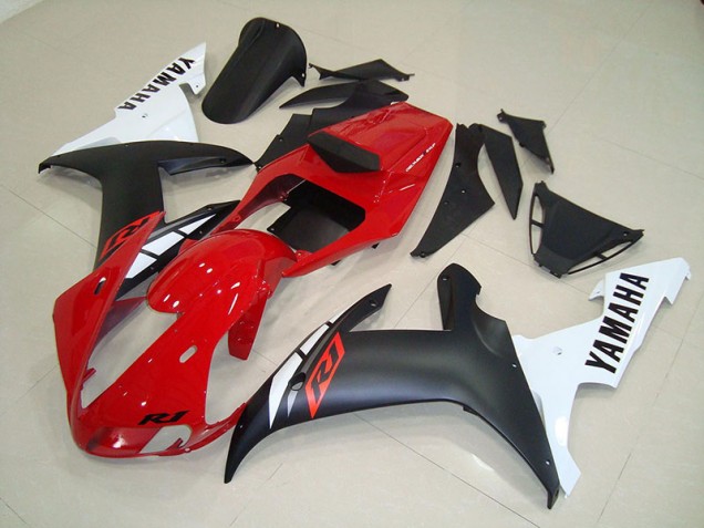 Matt Schwarz Rot Yamaha R1 2002-2003 Motorrad Verkleidungen Matt Schwarz Rot Yamaha R1 2002-2003 Motorrad Verkleidungen