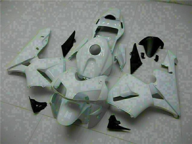 Weiß Honda CBR 600 RR 2003-2004 Motor Verkleidungen Weiß Honda CBR 600 RR 2003-2004 Motor Verkleidungen