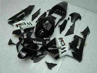 Schwarz West Honda CBR 600 RR 2003-2004 Motorrad Verkleidungen