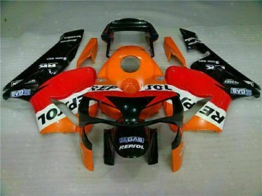 Orange Repsol Honda CBR 600 RR 2003-2004 Motorrad Verkleidungen