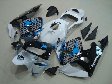 Weiß Schwarz Blau Honda CBR 600 RR 2003-2004 Motorrad Verkleidungen
