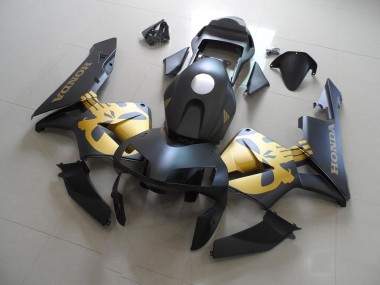Schwarz und Gold Aufkleber Honda CBR 600 RR 2003-2004 Motorrad Verkleidung