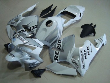 Repsol Weiß Silber Honda CBR 600 RR 2003-2004 Motorrad Verkleidungen