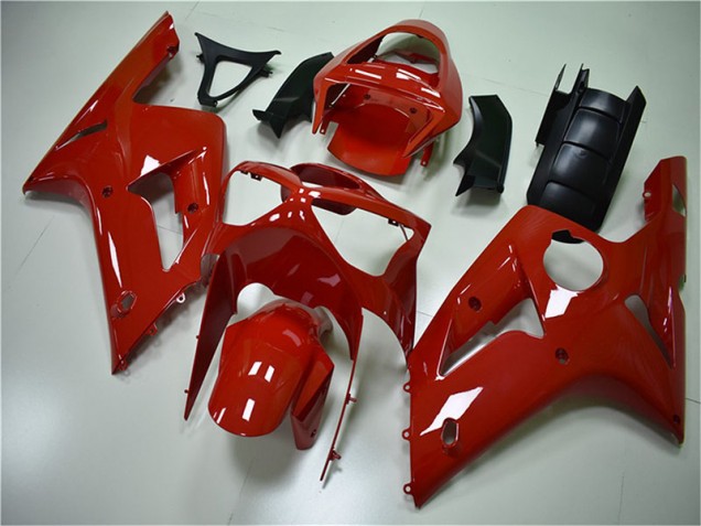 Rot Kawasaki ZX6R 2003-2004 Motorrad Verkleidungen Rot Kawasaki ZX6R 2003-2004 Motorrad Verkleidungen