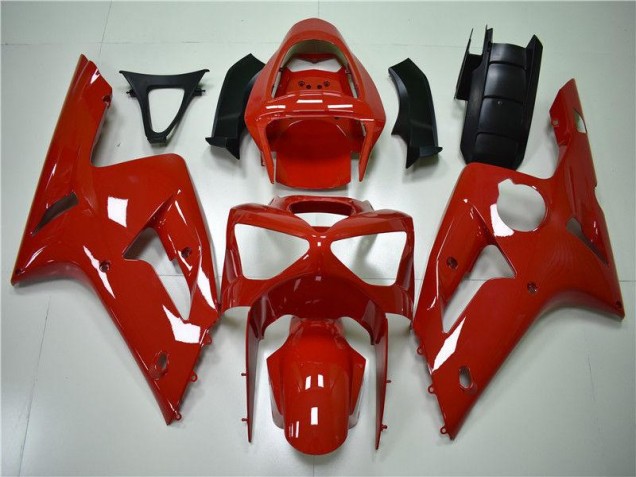 Rot Kawasaki ZX6R 2003-2004 Motorrad Verkleidungen Rot Kawasaki ZX6R 2003-2004 Motorrad Verkleidungen