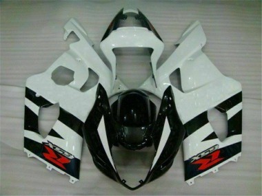 Weiß Schwarz Suzuki GSXR 1000 K3 2003-2004 Motorrad Vollverkleidung