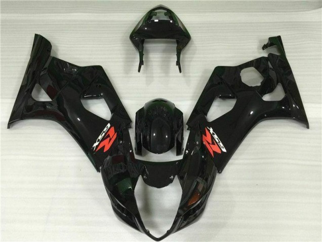 Glänzend Schwarz Suzuki GSXR 1000 K3 2003-2004 Motorrad Vollverkleidung Glänzend Schwarz Suzuki GSXR 1000 K3 2003-2004 Motorrad Vollverkleidung