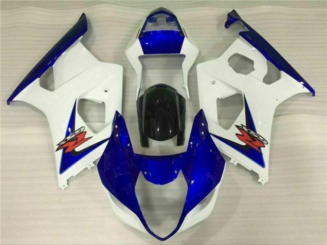 Weiß Blau Suzuki GSXR 1000 K3 2003-2004 Motorrad Verkleidungen Weiß Blau Suzuki GSXR 1000 K3 2003-2004 Motorrad Verkleidungen