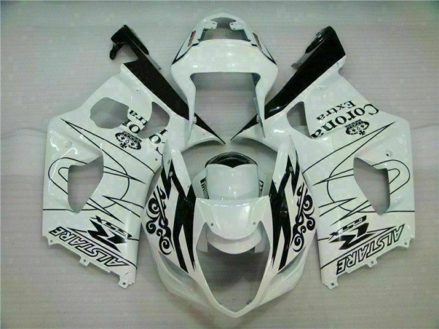 Weiß Suzuki GSXR 1000 K3 2003-2004 Motorrad Vollverkleidung Weiß Suzuki GSXR 1000 K3 2003-2004 Motorrad Vollverkleidung