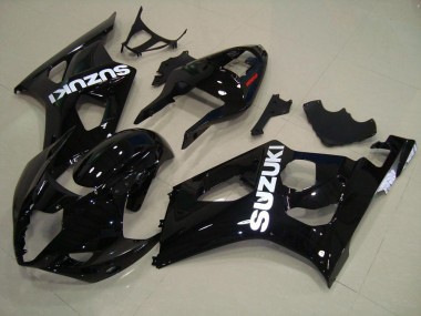 Glänzend Schwarz Suzuki GSXR 1000 K3 2003-2004 Motorrad Verkleidungen Komplett Sets