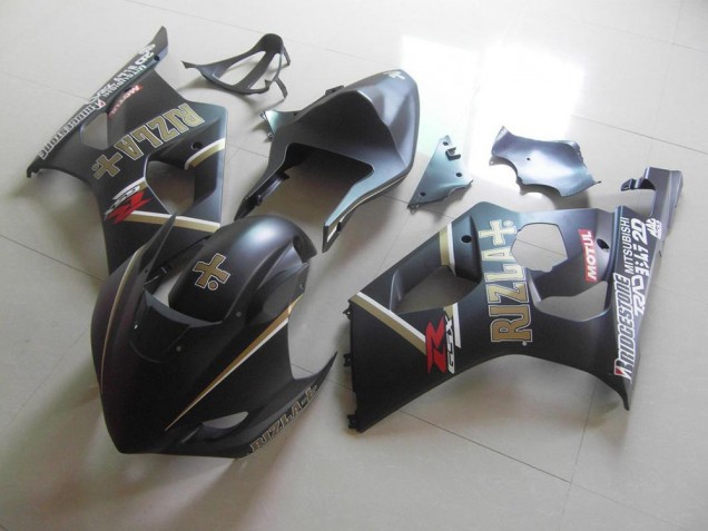 Matt Schwarzer Rizla Renn Suzuki GSXR 1000 K3 2003-2004 Motorrad Verkleidungen Matt Schwarzer Rizla Renn Suzuki GSXR 1000 K3 2003-2004 Motorrad Verkleidungen