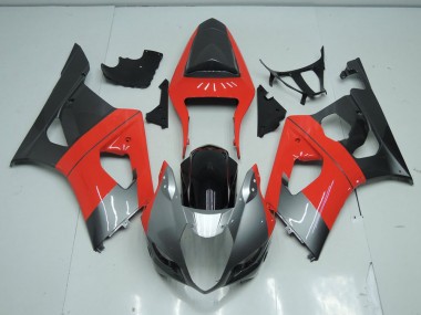 Rot und Grau Suzuki GSXR 1000 K3 2003-2004 Motorrad Verkleidungen