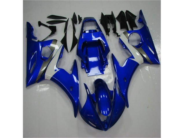 Blau Weiß Yamaha R6 2003-2005 Motorrad Vollverkleidung