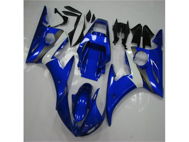 Blau Weiß Yamaha R6 2003-2005 Motorrad Vollverkleidung