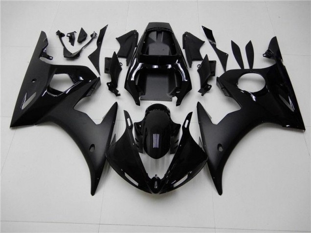 Matt schwarz Glänzend Yamaha R6 2003-2005 Motorrad Verkleidungen Matt schwarz Glänzend Yamaha R6 2003-2005 Motorrad Verkleidungen