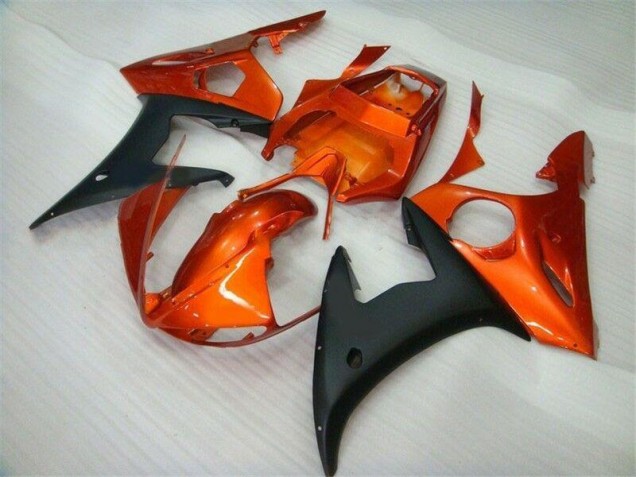 Orange Schwarz Yamaha R6 2003-2005 Motorrad Verkleidungen
