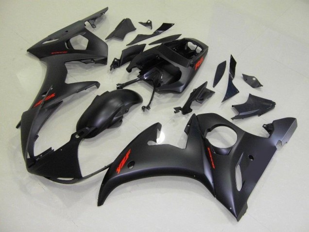 Matt Schwarze und rote Aufkleber Yamaha R6 2003-2005 Motorrad Verkleidungen Matt Schwarze und rote Aufkleber Yamaha R6 2003-2005 Motorrad Verkleidungen