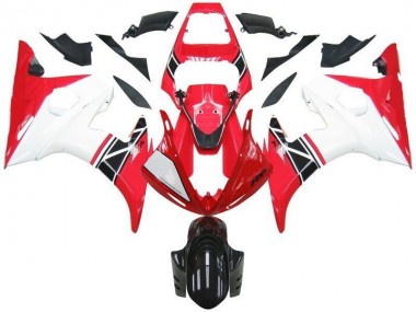 Rot Weiß Schwarz Yamaha R6 2003-2005 Motorrad Verkleidungen