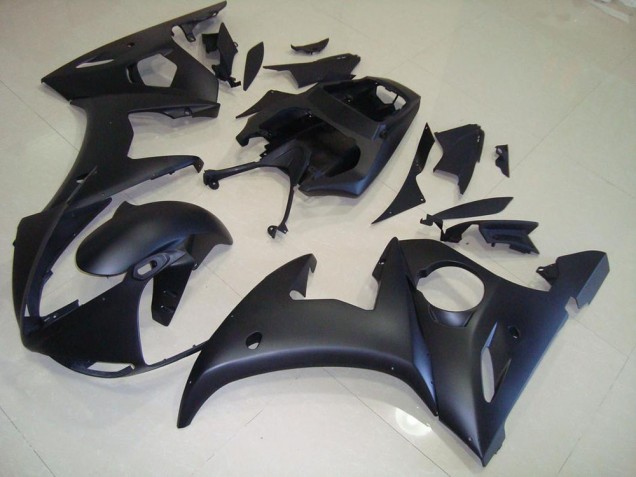 Matt Schwarz Yamaha R6 2003-2005 Motorrad Verkleidungen Matt Schwarz Yamaha R6 2003-2005 Motorrad Verkleidungen