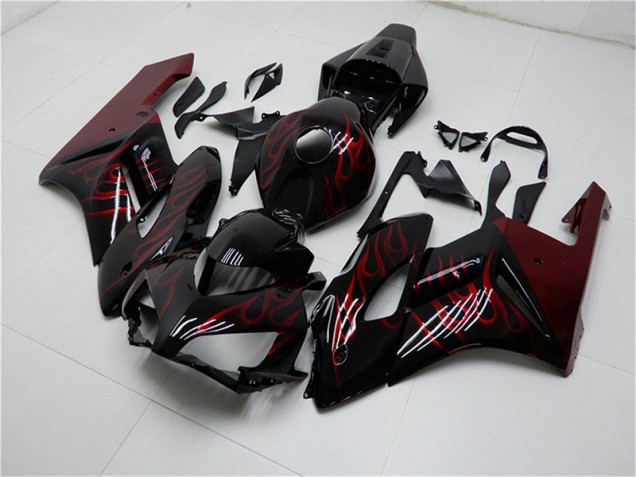 Rot Schwarz Honda CBR 1000 RR 2004-2005 Motorrad Vollverkleidung Rot Schwarz Honda CBR 1000 RR 2004-2005 Motorrad Vollverkleidung