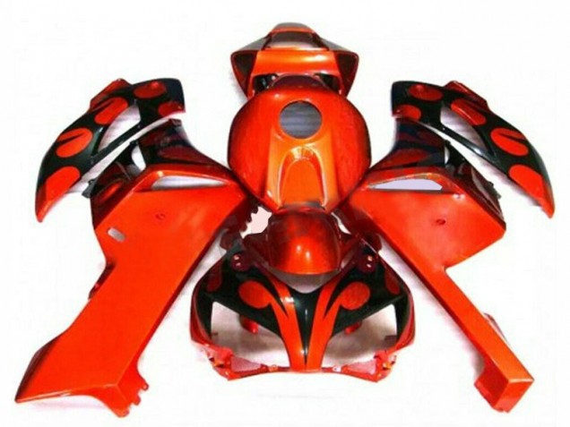 Orange Schwarz Honda CBR 1000 RR 2004-2005 Motorrad Verkleidung