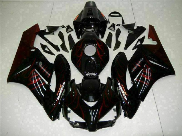 Rot Flamme Schwarz Honda CBR 1000 RR 2004-2005 Motorrad Verkleidungen Rot Flamme Schwarz Honda CBR 1000 RR 2004-2005 Motorrad Verkleidungen