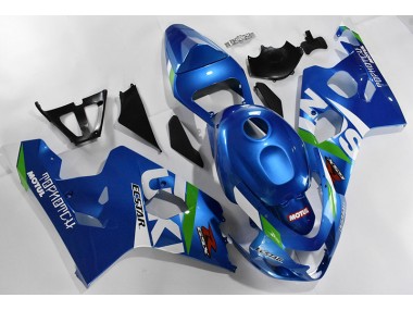 Blau Weiß Suzuki GSXR 600 / 750 K4 2004-2005 Motorrad Verkleidungen