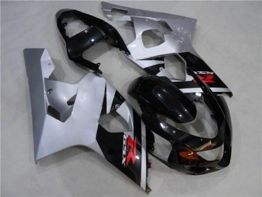 Schwarz Silber Suzuki GSXR 600 / 750 K4 2004-2005 Motorrad Verkleidungen