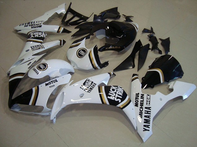 Schwarzgold Weiß Yamaha R1 2004-2006 Motorrad Verkleidungen Schwarzgold Weiß Yamaha R1 2004-2006 Motorrad Verkleidungen