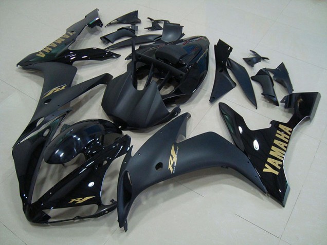 Schwarz Mattgold Yamaha R1 2004-2006 Motorrad Verkleidungen