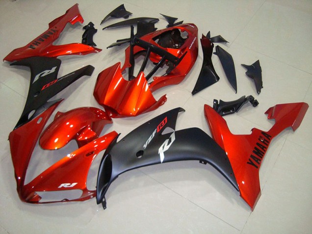 Rot Matt Schwarz Yamaha R1 2004-2006 Motorrad Verkleidungen Rot Matt Schwarz Yamaha R1 2004-2006 Motorrad Verkleidungen