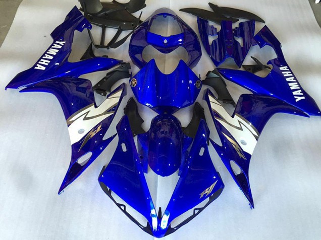 Glänzend Blau Weiß Yamaha R1 2004-2006 Motorrad Verkleidungen Glänzend Blau Weiß Yamaha R1 2004-2006 Motorrad Verkleidungen
