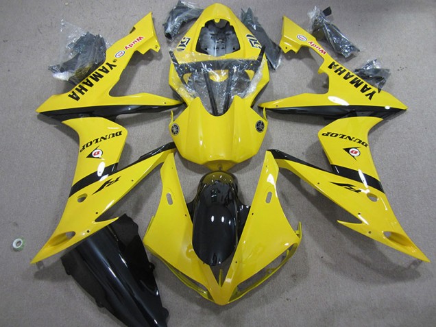 Gelb Dunlop Yamaha R1 2004-2006 Motorrad Verkleidungen Gelb Dunlop Yamaha R1 2004-2006 Motorrad Verkleidungen