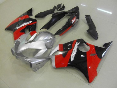 Schwarz Rot Silber Honda CBR 600 F4i 2004-2007 Motorrad Verkleidungen