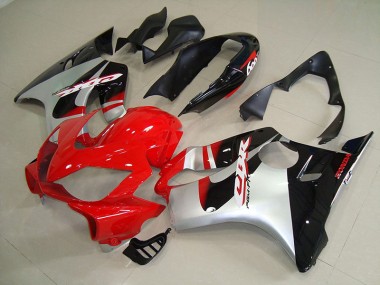 Schwarz Rot Silber Honda CBR 600 F4i 2004-2007 Motorrad Verkleidung