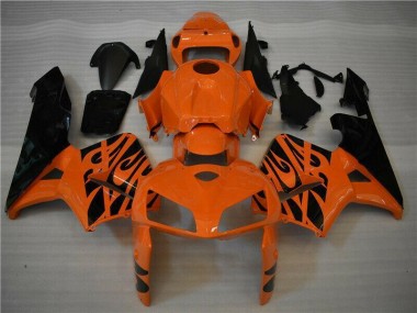 Orange Schwarz Honda CBR 600 RR 2005-2006 Motorrad Verkleidungen & Plastik