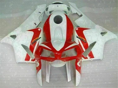 Rot Weiß Honda CBR 600 RR 2005-2006 Motorrad Verkleidungen & Plastik