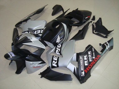 Matt Schwarz Silber Repsol Honda CBR 600 RR 2005-2006 Motorrad Verkleidungen