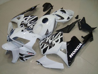 Weiß Schwarz Honda CBR 600 RR 2005-2006 Motorrad Verkleidungen